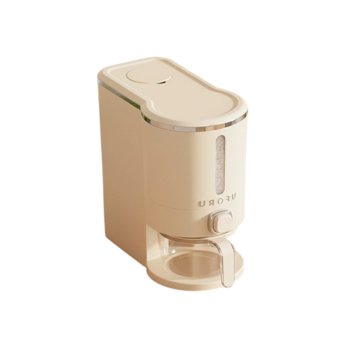 PACK4 DISPENSADOR DE GRANOS 5L COLOR CREMA Y PLATEADO FUNCIONAL Y+PAPEL REGALO - 3