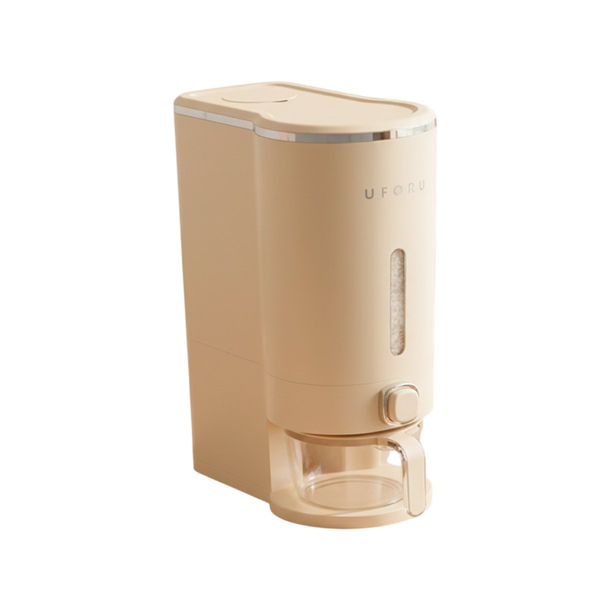 BASE DE DISPENSADOR DE COLOR CREMA Y PLATEADO 10L PARA MESA COMEDOR Y+REGALO STICKER - 3