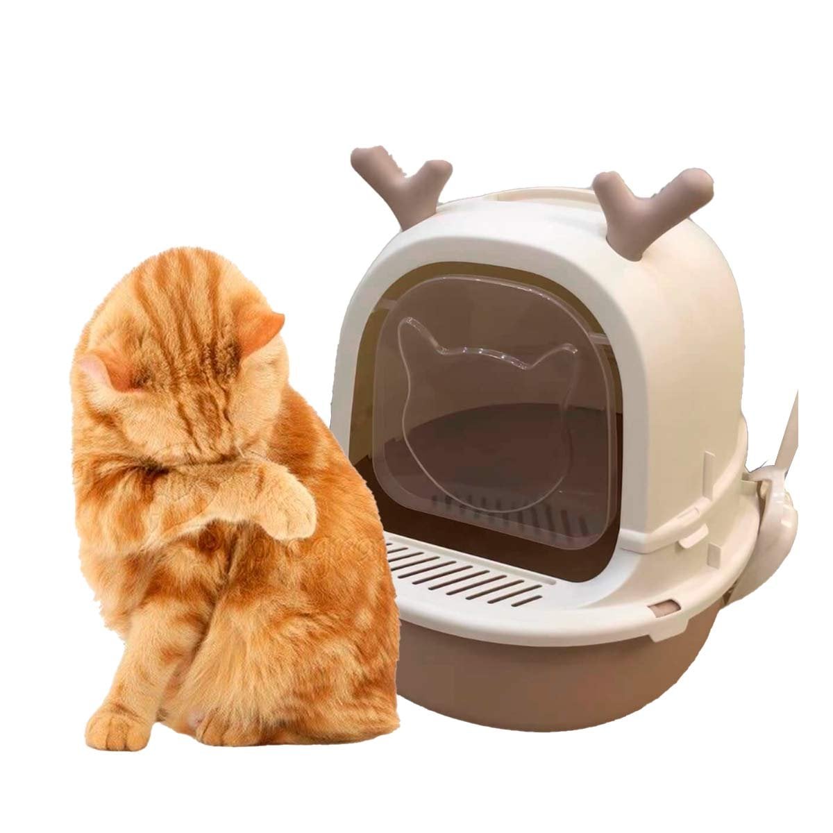 BANDEJA HIGIENICA ABIERTA RENO 2 EN 1 CON PALA PARA GATO CASA Y+LIGAS REGALO - 3