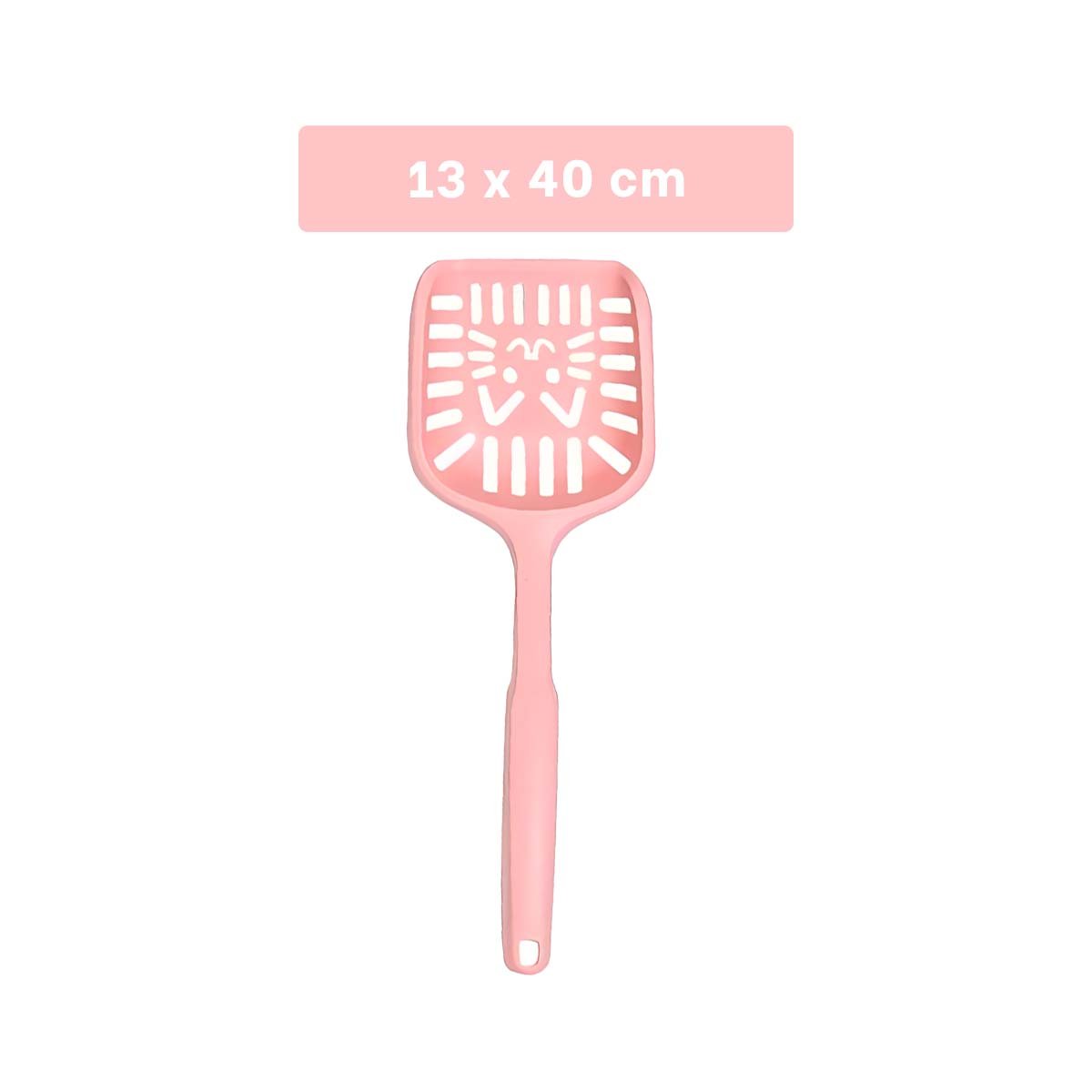 PACK12 PIEZA PLASTICA PARA ARENA DE GATO DISENO CARA ROSADO PASTEL - 4