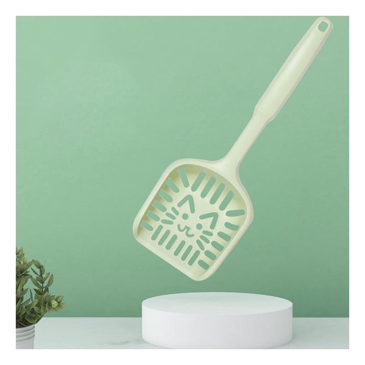 PACK2 RECOLECTOR FUNCIONAL 40X13CM ARENA SANITARIA VERDE PASTEL Y+REGALO STICKER - 3