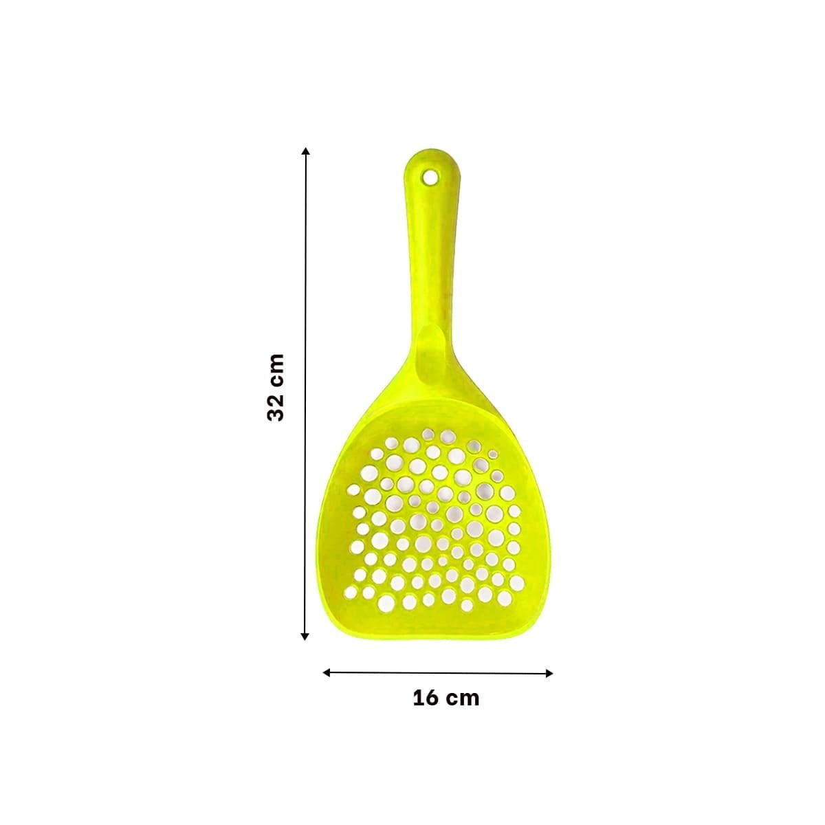 TAMIZADOR MANUAL 32X16CM PARA LIMPIEZA DE ARENA AMARILLO Y+LIGAS REGALO - 4