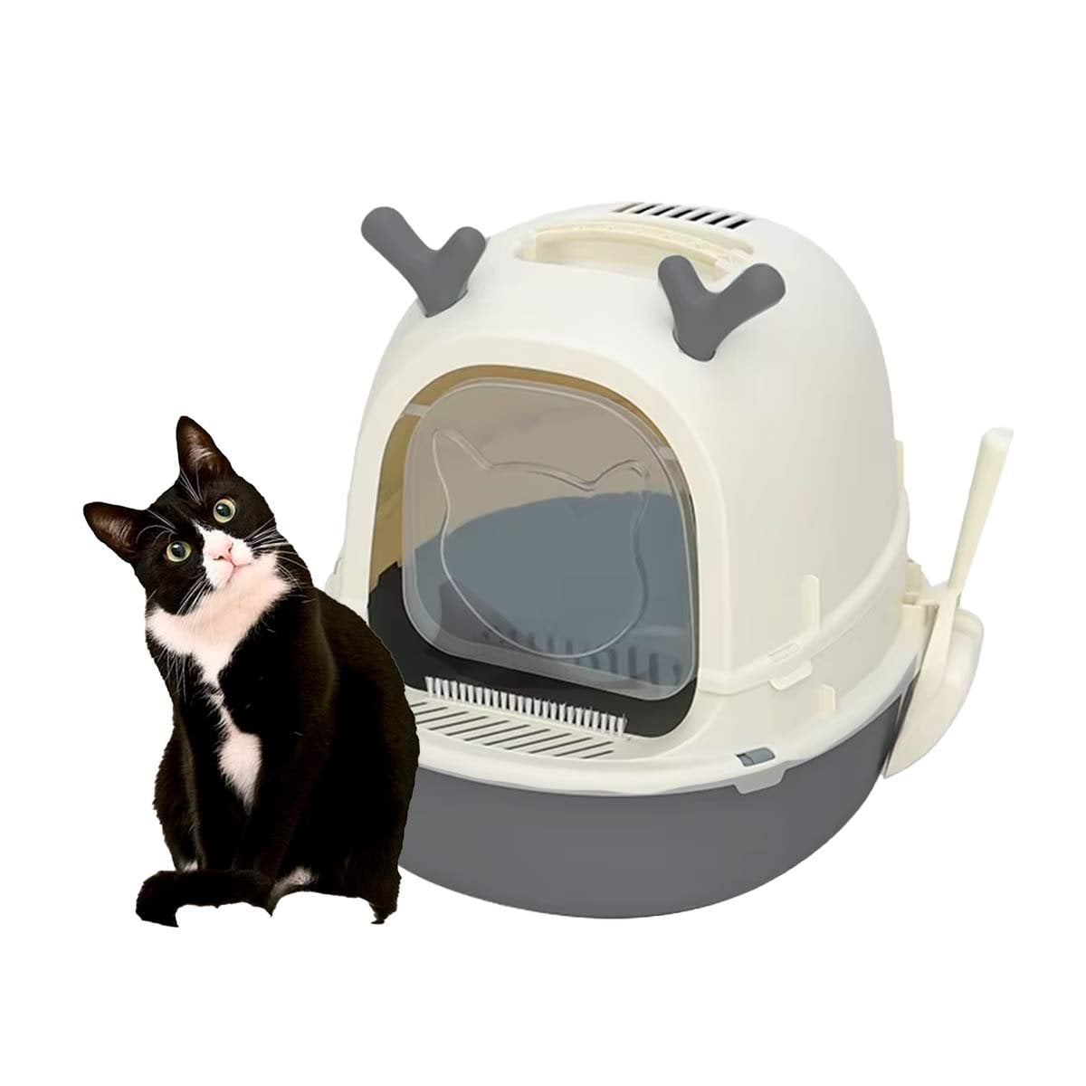 BANDEJA HIGIENICA ABIERTA RENO 2 EN 1 CON PALA PARA GATO HOGAR Y+LIGAS REGALO - 3