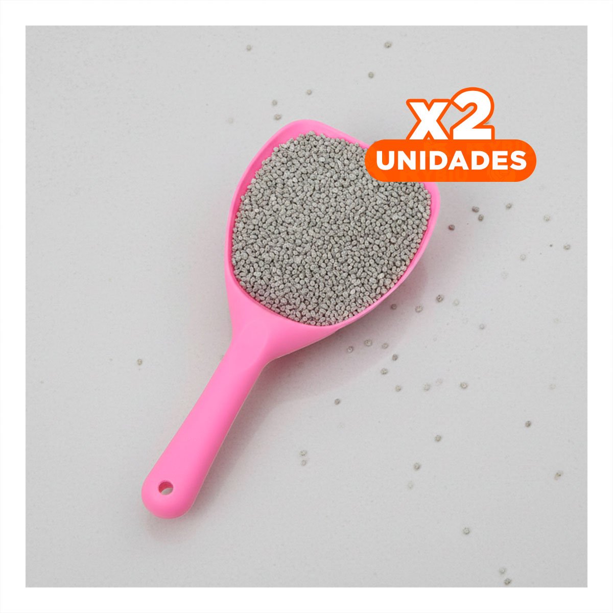 PACK2 UTENSILIO PARA ARENERO DE MASCOTAS 32X16CM CON SISTEMA CERNIDOR Y+REGALO STICKER - 1