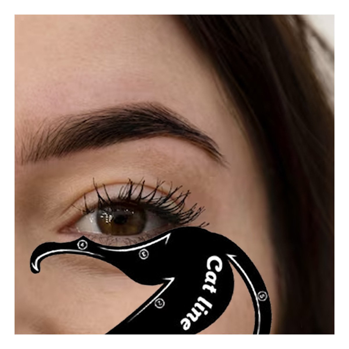 PACK2 HERRAMIENTA PORTATIL NEGRO PARA DELINEADO DE OJOS COMODA Y+PAPEL REGALO - 2