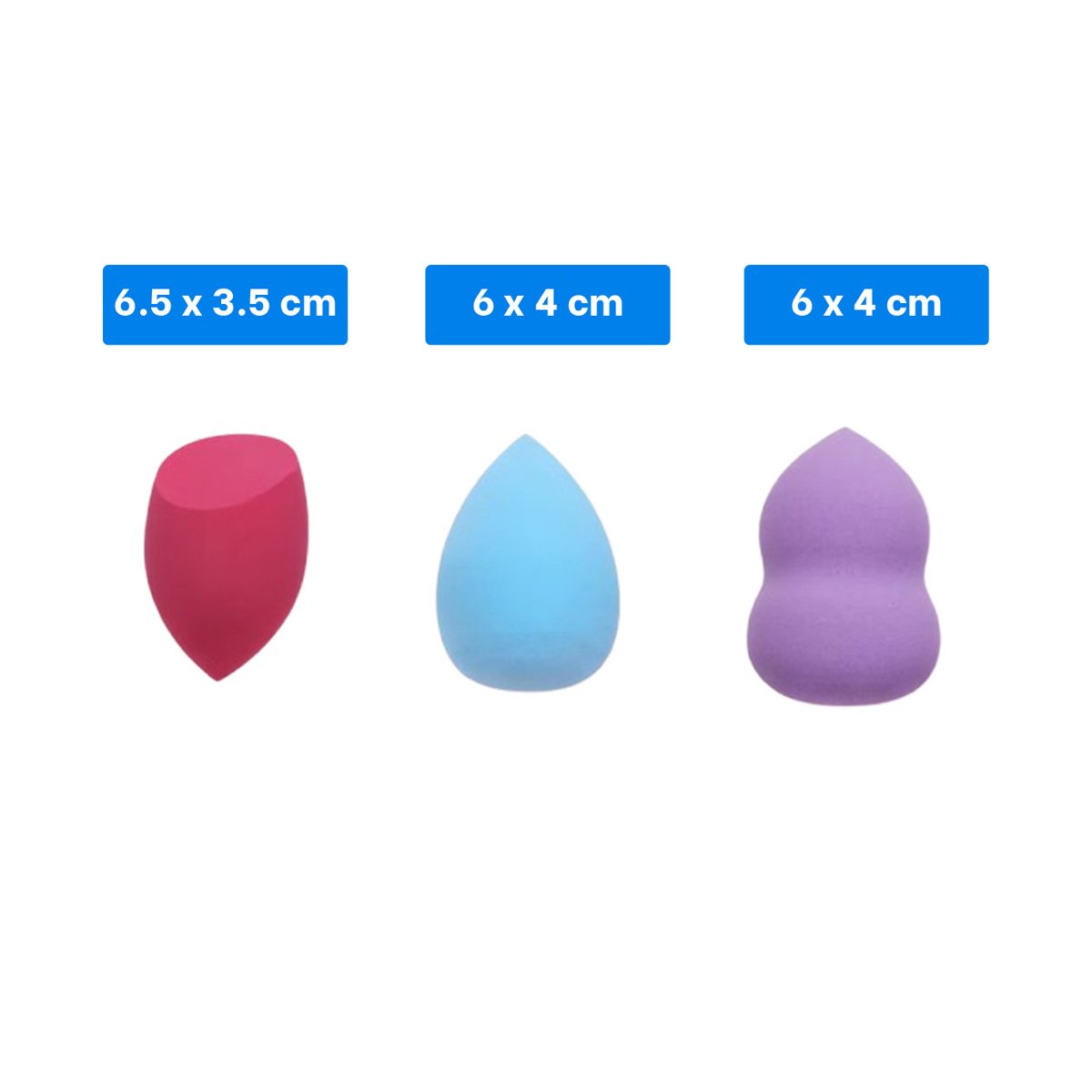 APLICADOR MULTICOLOR PARA MAQUILLAJE CON 7 PIEZAS RESISTENTE Y PRACTICO - 4
