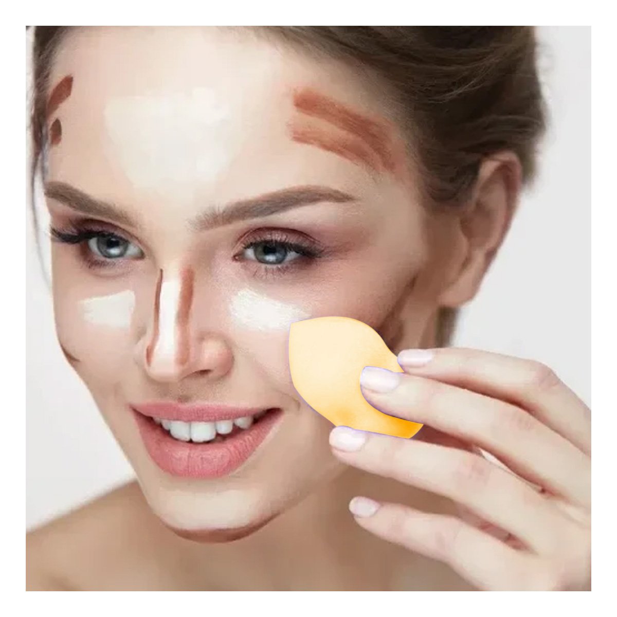 APLICADOR PORTATIL MULTICOLOR PARA MAQUILLAJE CON 7 PIEZAS COMODO Y SEGURO Y+LIGAS REGALO - 2