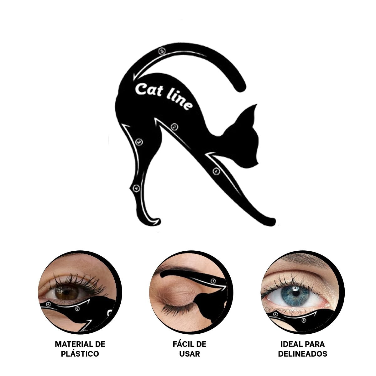 APLICADOR NEGRO PARA DELINEADO DE OJOS RESISTENTE Y PRACTICO - 3