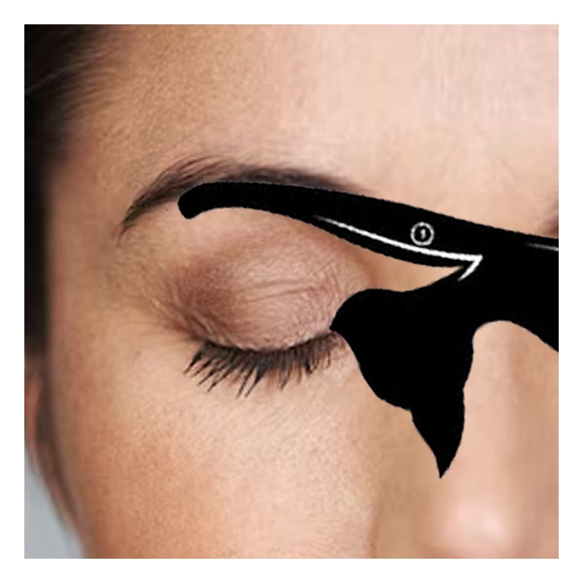 PACK2 HERRAMIENTA PROFESIONAL NEGRO PARA DELINEADO DE OJOS ALTA CALIDAD Y+REGALO STICKER - 5