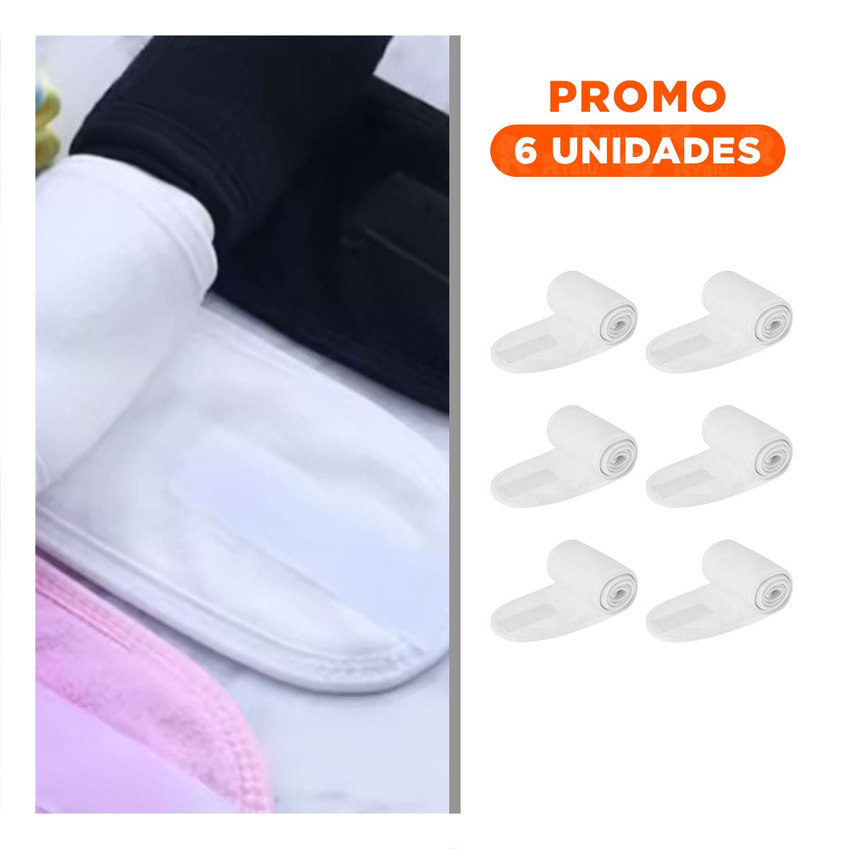 PACK6 SOPORTE PORTATIL BLANCO AJUSTABLE PARA SPA 60X8,5CM COMODO - 1