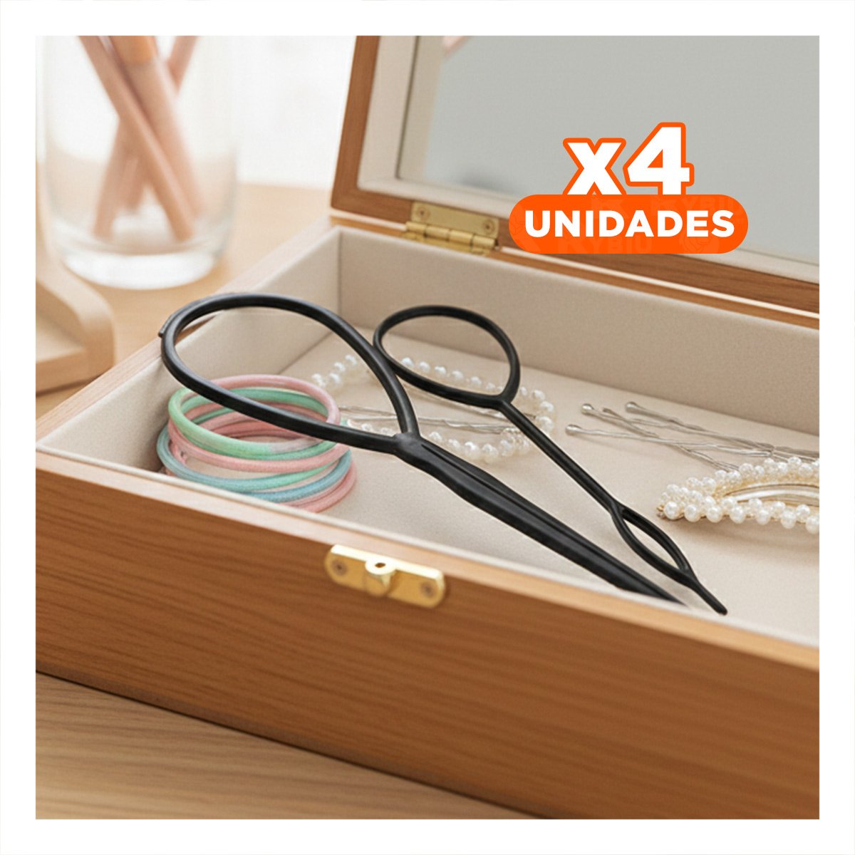 PACK4 PINZA NEGRO PARA PEINAR EN 2 MEDIDAS RESISTENTE Y COMODA - 1