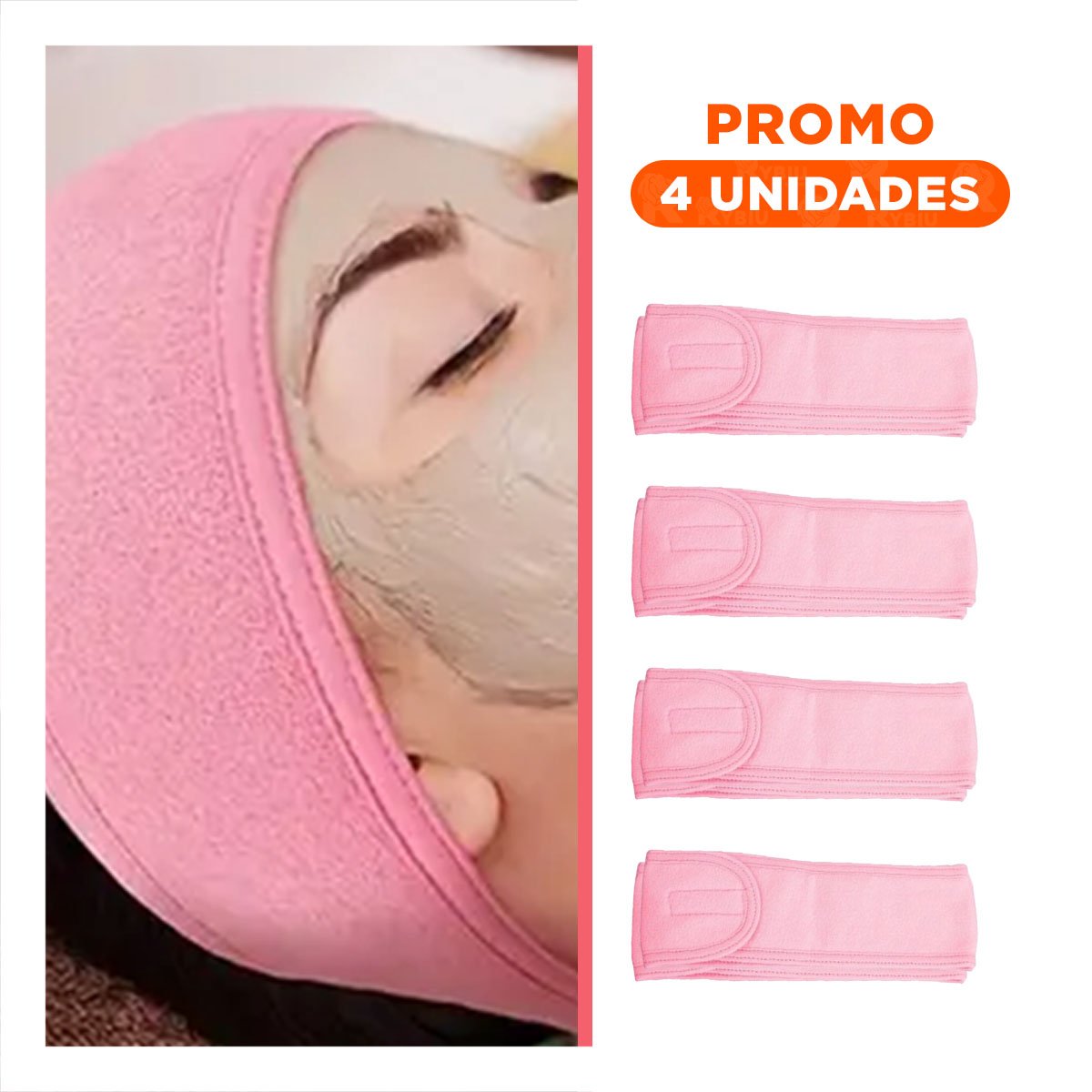 PACK4 SOPORTE COMPACTO ROSADO AJUSTABLE PARA SPA 60X8,5CM FACIL Y+REGALO STICKER - 1