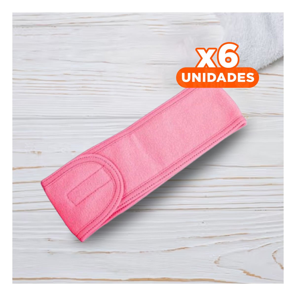 PACK6 COMPLEMENTO ROSADO AJUSTABLE PARA SPA 60X8,5CM SUAVE Y COMODO Y+REGALO STICKER - 1