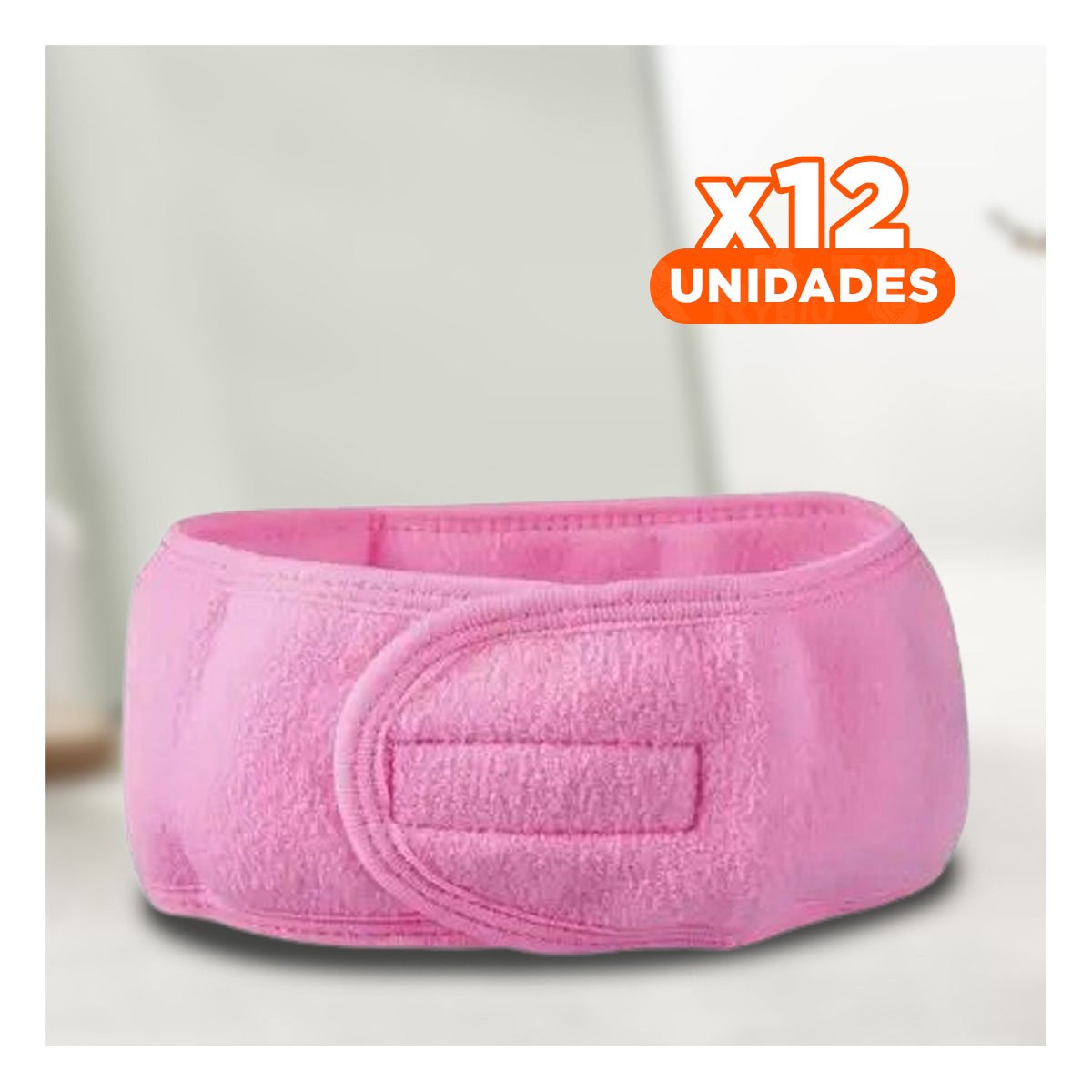 PACK12 COMPLEMENTO MANUAL ROSADO AJUSTABLE PARA SPA 60X8,5CM PRACTICO - 1