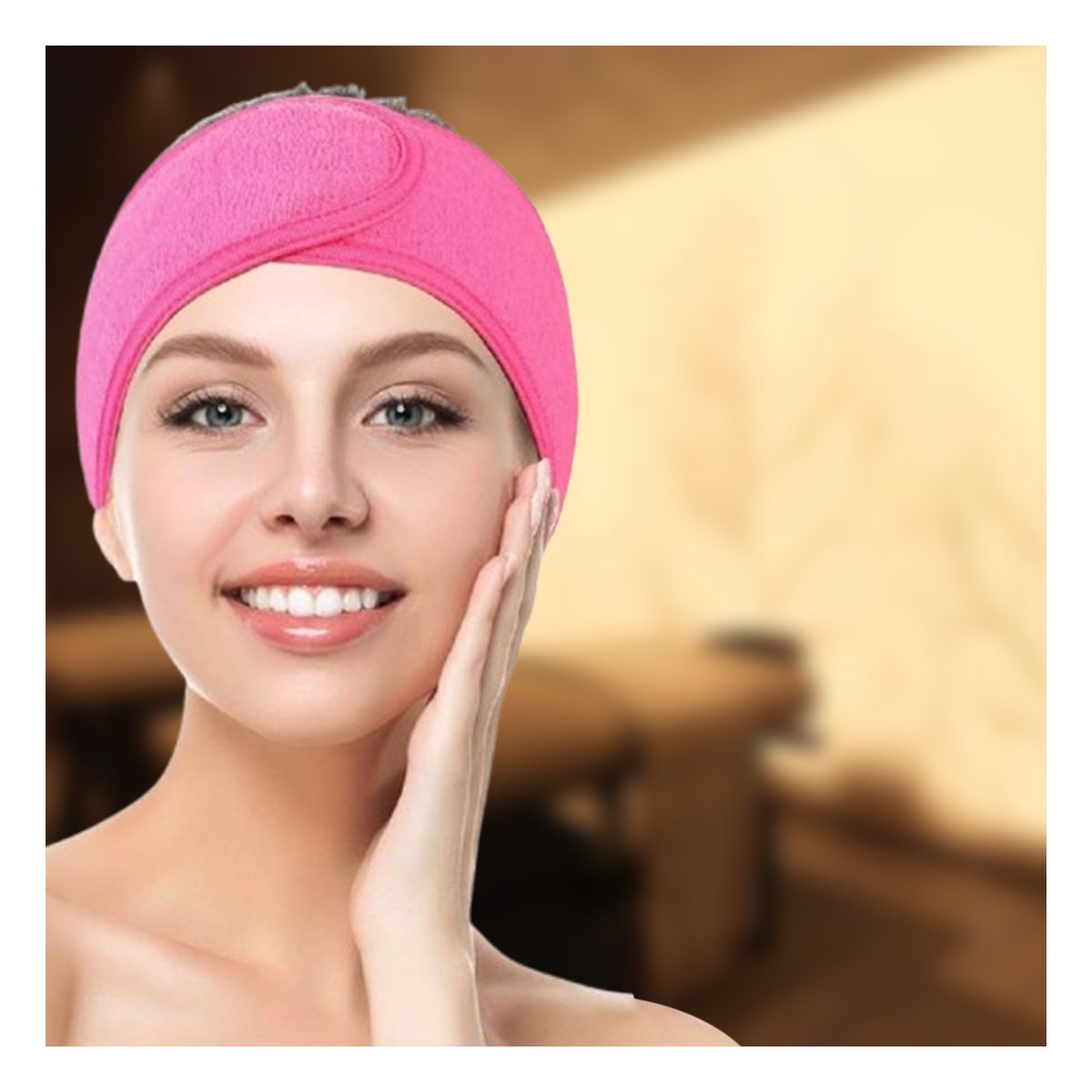 PACK12 COMPLEMENTO MANUAL ROSADO AJUSTABLE PARA SPA 60X8,5CM PRACTICO - 2
