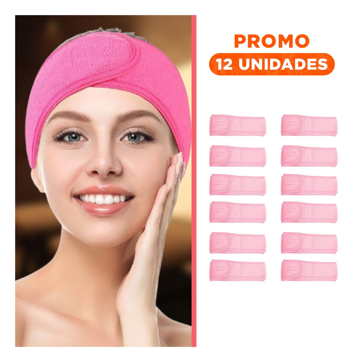PACK12 COMPLEMENTO PORTATIL ROSADO AJUSTABLE PARA SPA 60X8,5CM COMODO Y+REGALO STICKER - 1