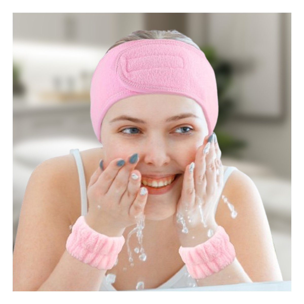 BANDA PORTATIL ROSADO AJUSTABLE PARA SPA 60X8,5CM COMODA Y LIGERA Y+LIGAS REGALO - 2