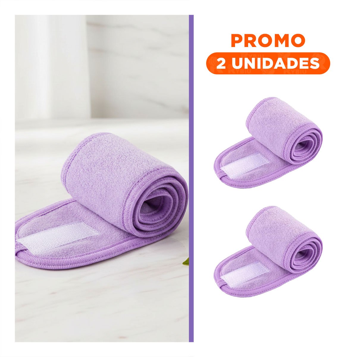 PACK2 SUJETADOR COMPACTO MORADO AJUSTABLE PARA SPA 60X8,5CM FACIL - 1