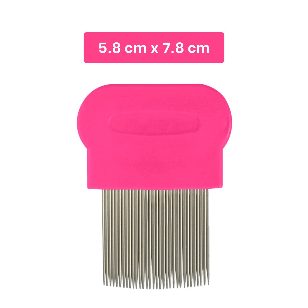 PACK6 PEINE COMPACTO FUCSIA PARA PIOJOS Y LIENDRES FACIL DE USAR Y+PAPEL REGALO - 4