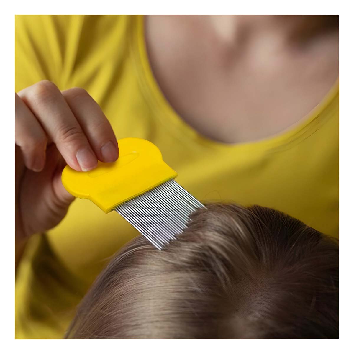 PACK2 HERRAMIENTA PORTATIL AMARILLO PARA PIOJOS Y LIENDRES COMODA Y DURADERA Y+REGALO STICKER - 3