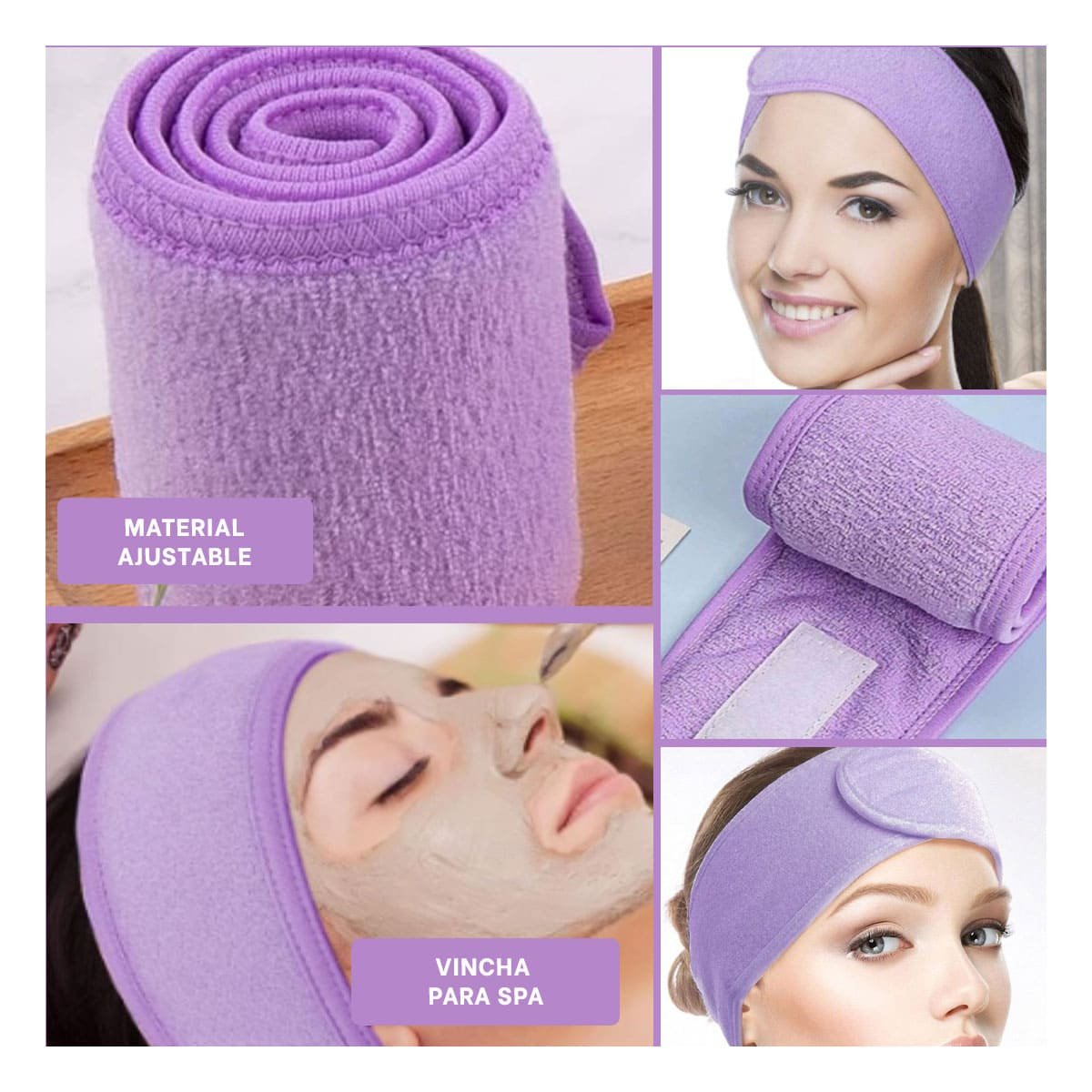 BANDA PROFESIONAL MORADO AJUSTABLE PARA SPA 60X8,5CM ALTA CALIDAD PRO Y+POST IT - 5
