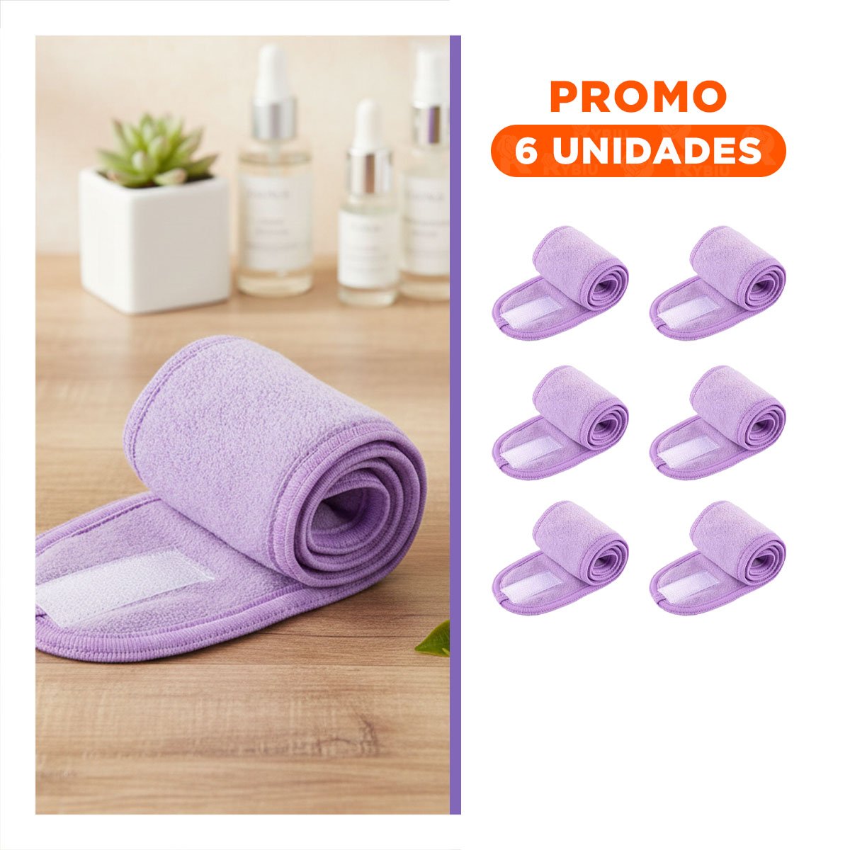 PACK6 SOPORTE PORTATIL MORADO AJUSTABLE PARA SPA 60X8,5CM COMODO - 1