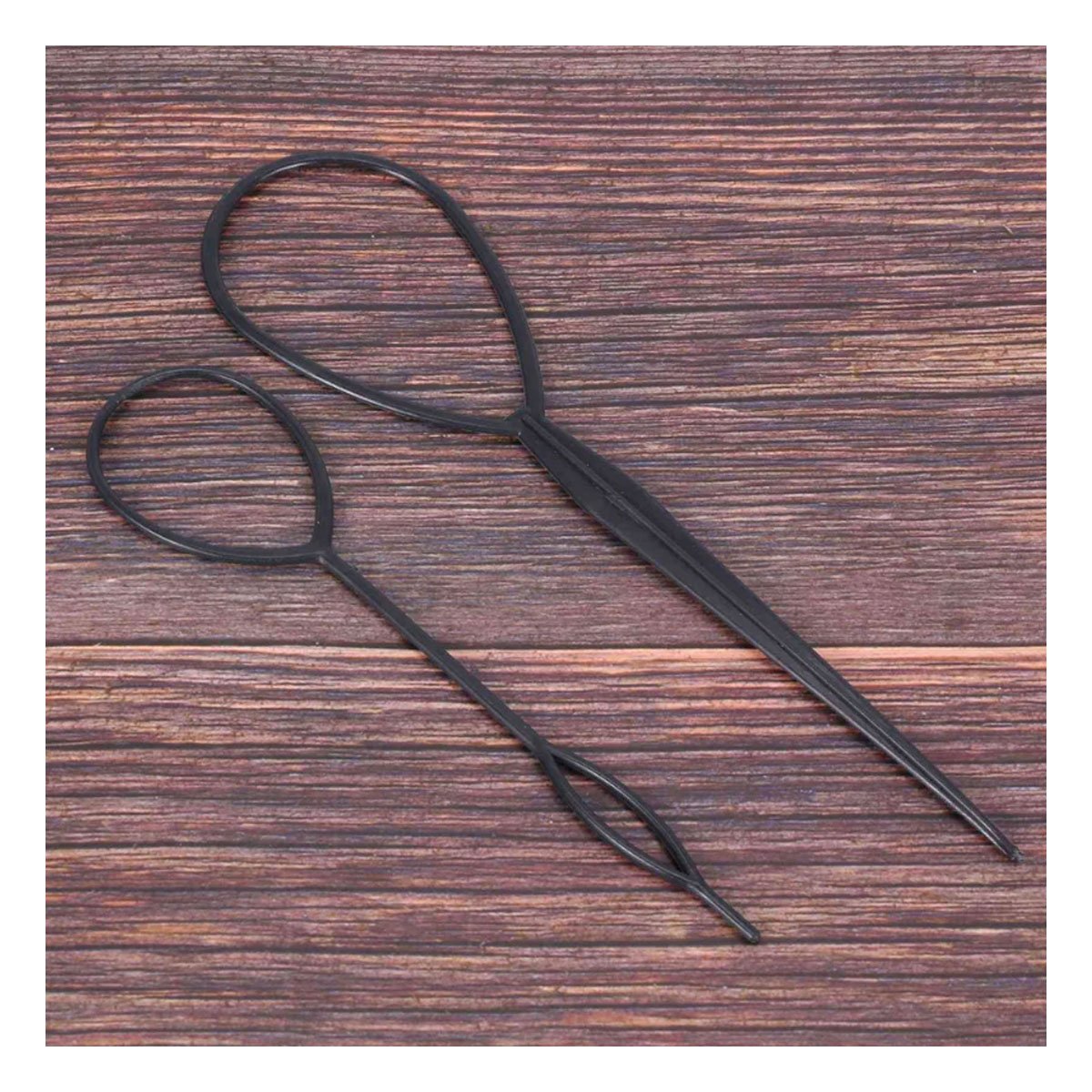 PACK6 PINZA PORTATIL NEGRO PARA PEINAR EN 2 MEDIDAS COMODA Y SEGURA - 3