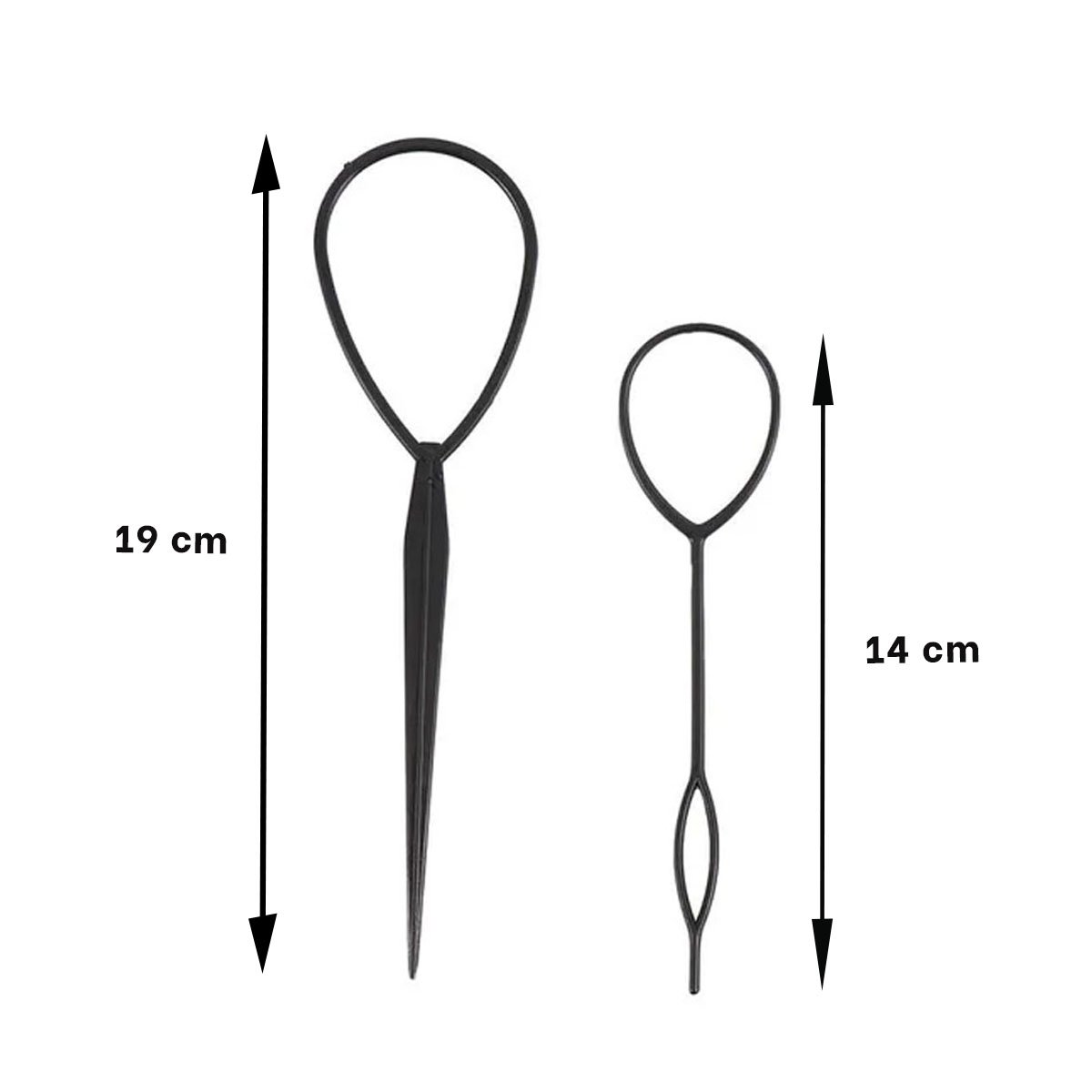 PACK12 PRENDEDOR MANUAL NEGRO PARA PEINAR EN 2 MEDIDAS PRACTICO Y DURADERO - 4