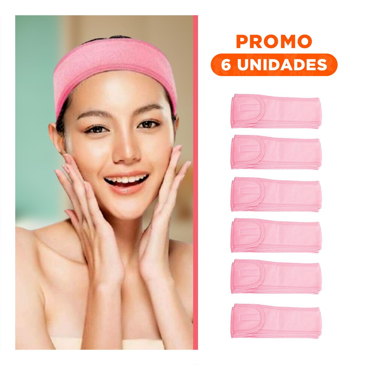 PACK6 SOPORTE PORTATIL ROSADO AJUSTABLE PARA SPA 60X8,5CM COMODO - 1