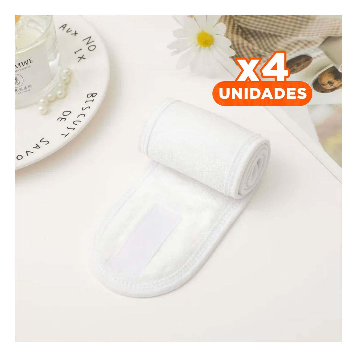 PACK4 SOPORTE BLANCO AJUSTABLE PARA SPA 60X8,5CM SUAVE Y RESISTENTE - 1
