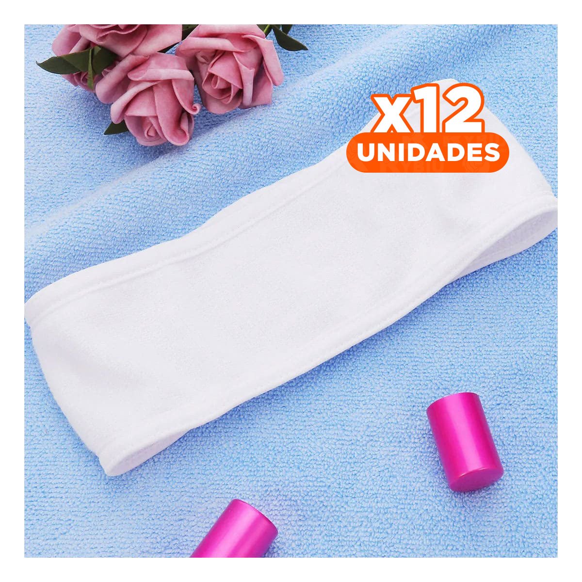PACK12 COMPLEMENTO MANUAL BLANCO AJUSTABLE PARA SPA 60X8,5CM PRACTICO - 1