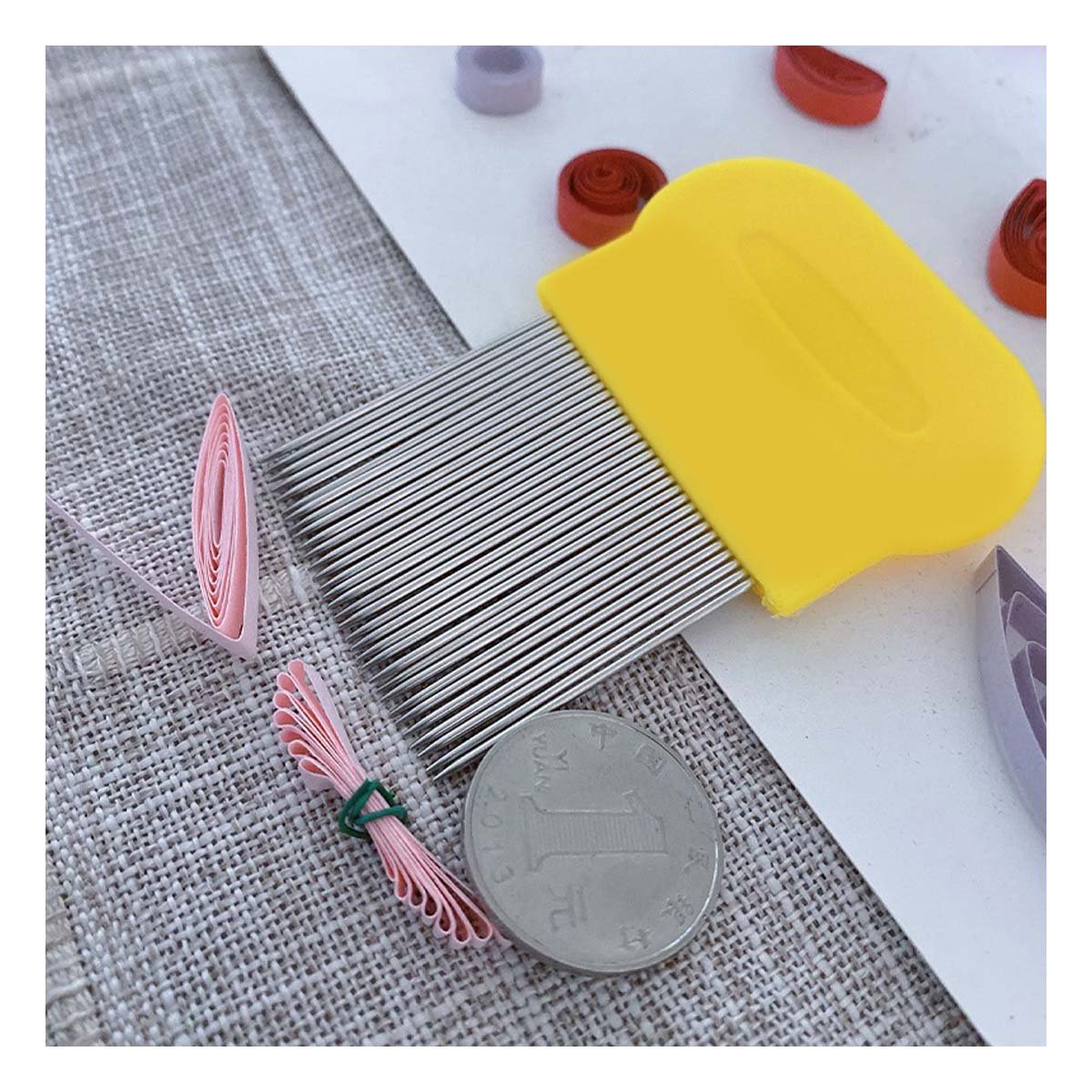 PACK4 PEINE PARA PIOJOS Y LIENDRES AMARILLO RESISTENTE Y COMODO EN CASA - 5