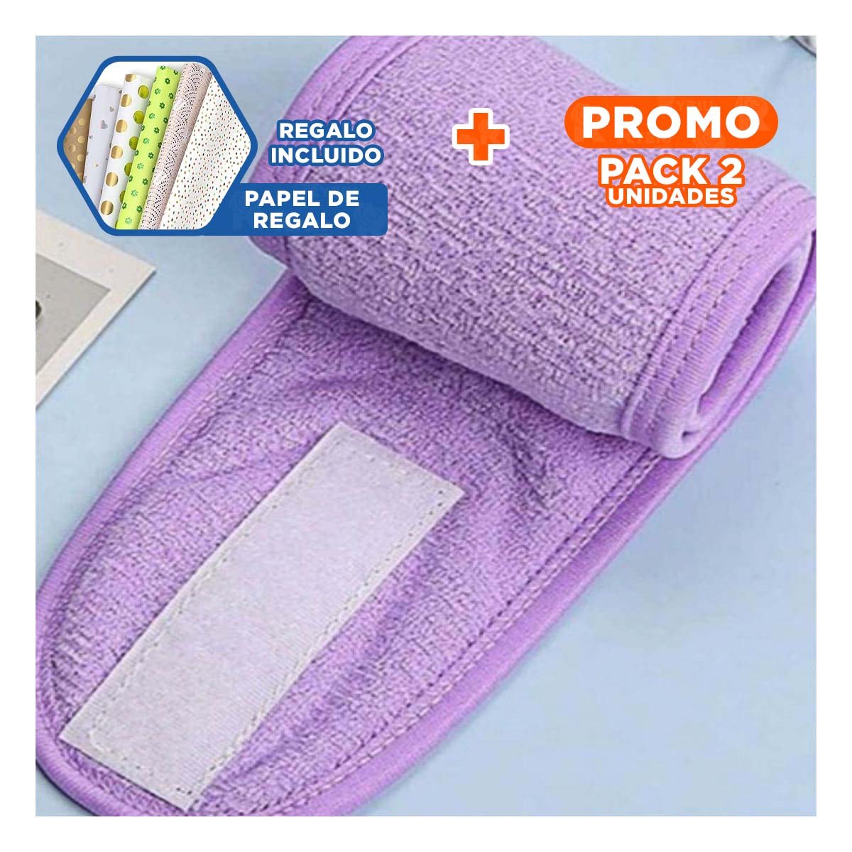 PACK2 SUJETADOR PORTATIL MORADO AJUSTABLE PARA SPA 60X8,5CM COMODO Y+PAPEL REGALO - 1