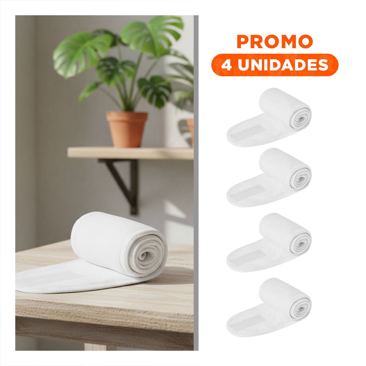 PACK4 SOPORTE COMPACTO BLANCO AJUSTABLE PARA SPA 60X8,5CM FACIL Y+REGALO STICKER - 1