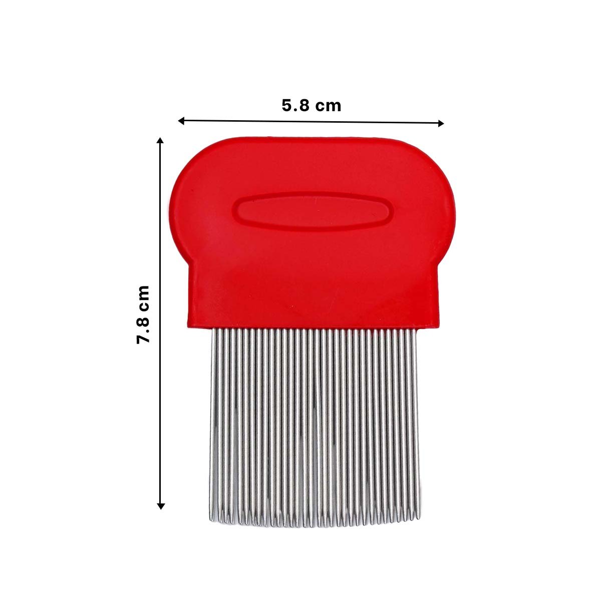 PACK4 PEINE MANUAL ROJO PARA PIOJOS Y LIENDRES PRACTICO Y SEGURO Y+REGALO STICKER - 4
