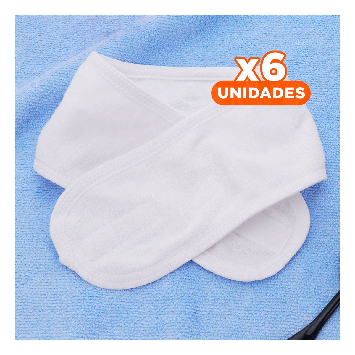 PACK6 COMPLEMENTO BLANCO AJUSTABLE PARA SPA 60X8,5CM SUAVE Y COMODO Y+REGALO STICKER - 1
