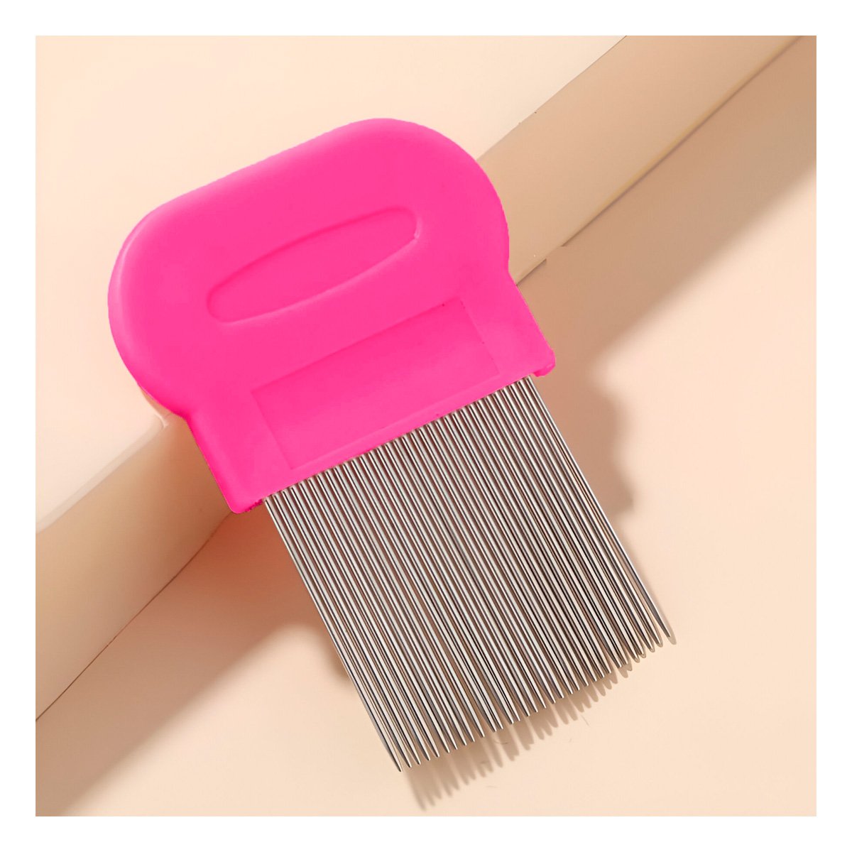 PACK4 PEINE FINO FUCSIA PARA PIOJOS Y LIENDRES RESISTENTE EN CASA Y+PAPEL REGALO - 2