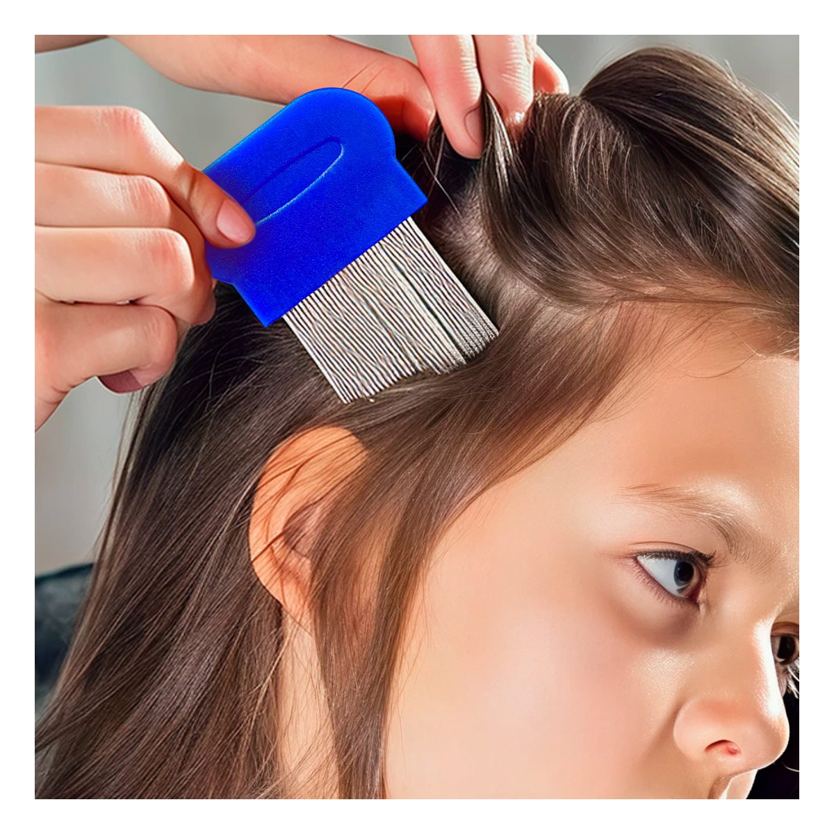 APLICADOR PROFESIONAL AZUL PARA PIOJOS Y LIENDRES DE ALTA CALIDAD PREMIUM Y+POST IT - 3