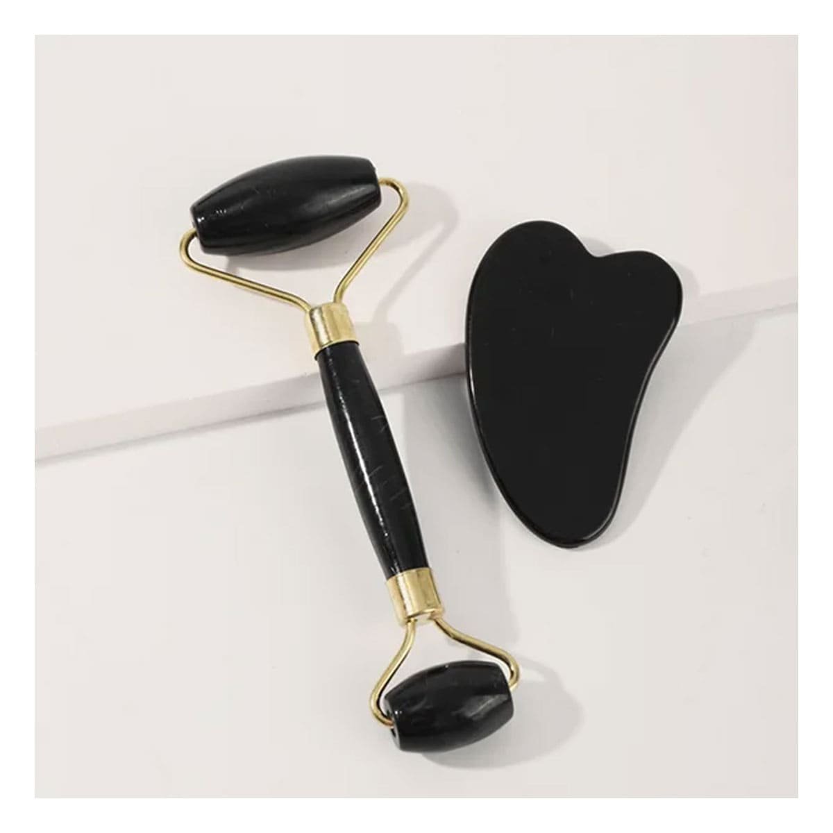 PACK2 ESTIMULADOR FACIAL SET DE 2 NEGRO DE PLASTICO QUE MEJORA CIRCULACION Y+PAPEL REGALO - 2