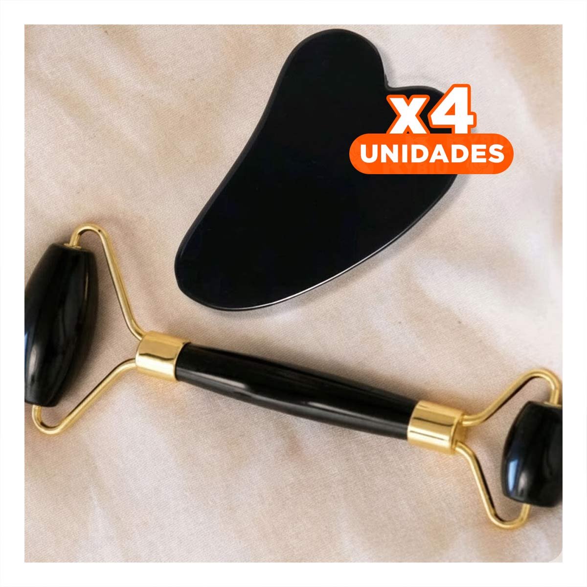 PACK4 TRATAMIENTO FACIAL SET DE 2 NEGRO DE PLASTICO SUAVE Y SEGURO PARA TODO TIPO DE PIEL - 1