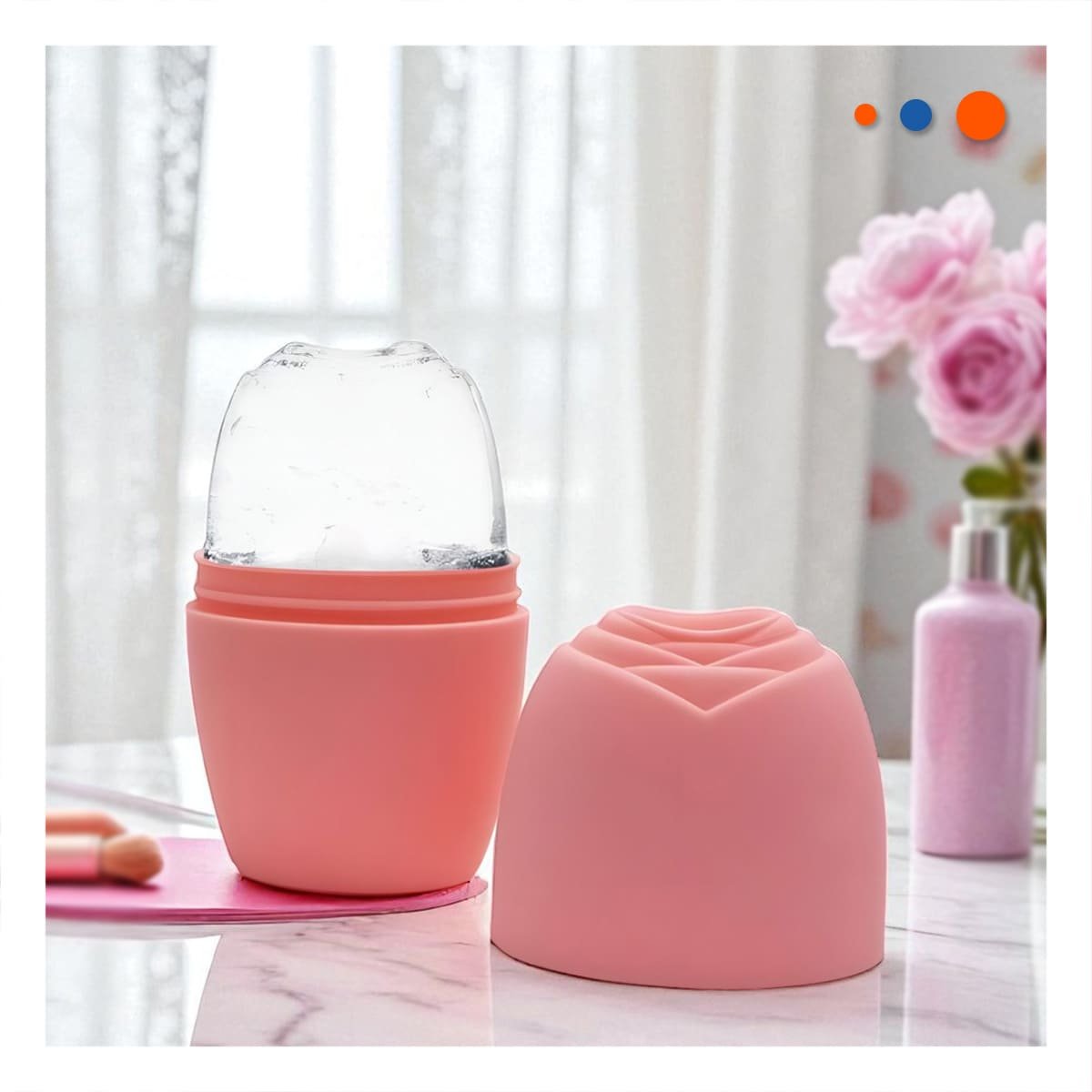 PACK2 CAJON PARA RODILLO FACIAL CORAL RESISTENTE Y COMPACTO PARA MANTENER FRIO - 5