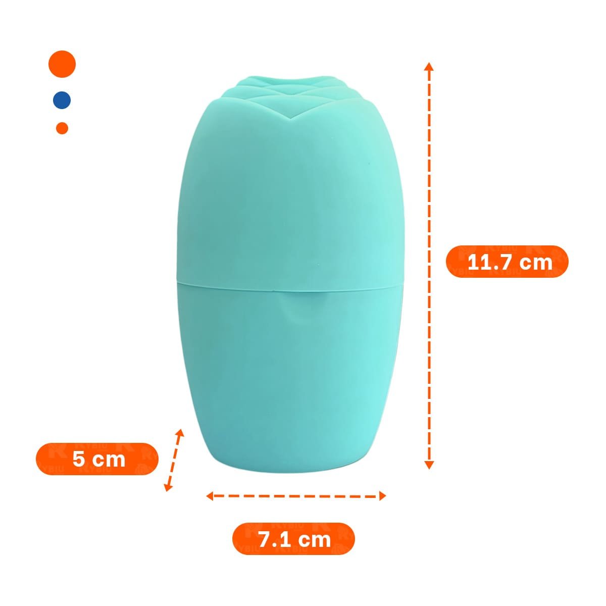 PACK4 EXPOSITOR PARA RODILLO FACIAL VERDE AGUA ELEGANTE Y MODERNO PARA MASAJES - 4