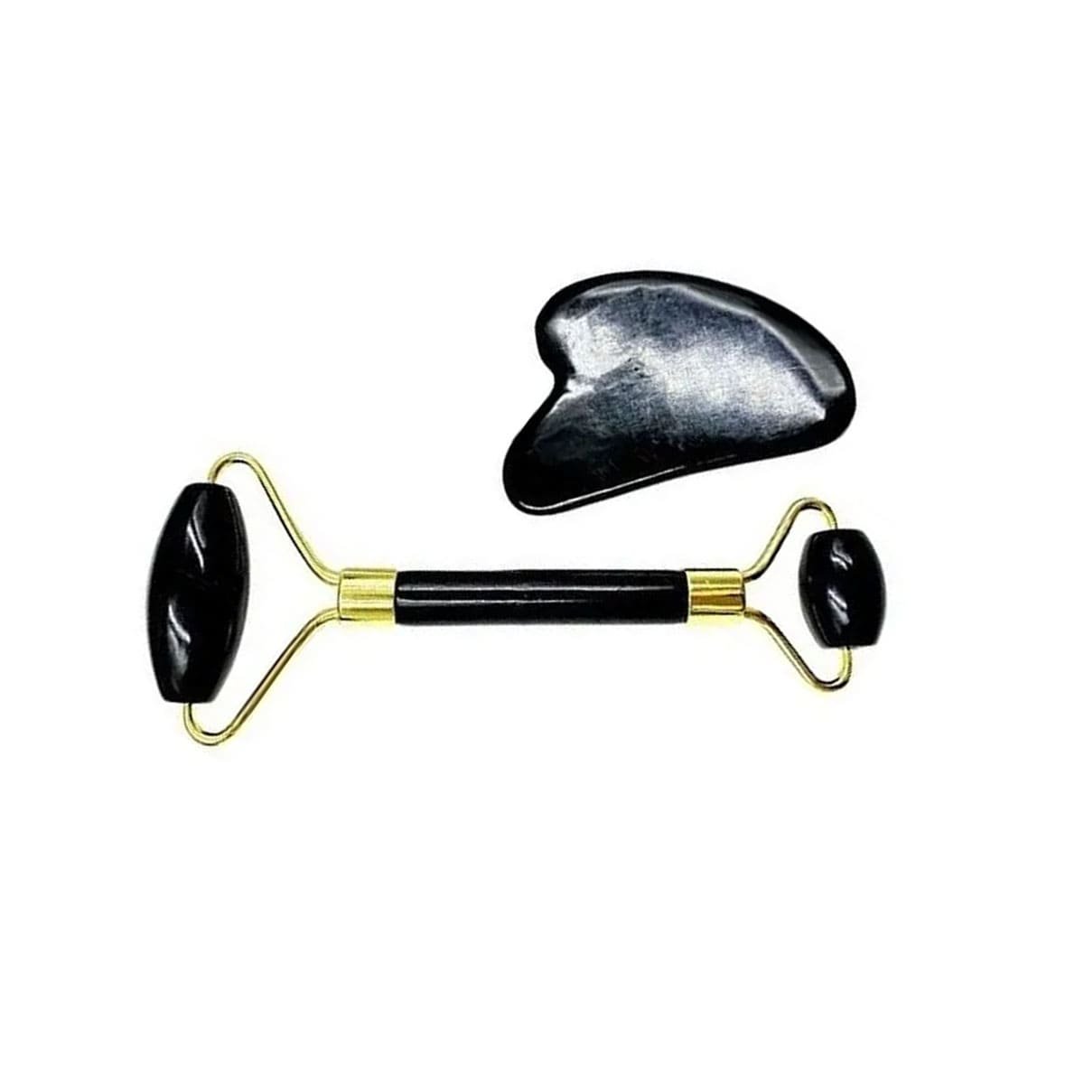 HERRAMIENTA FACIAL SET DE 2 NEGRO DE PLASTICO QUE RELAJA MUSCULOS Y CONFORT Y+REGALO STICKER - 3