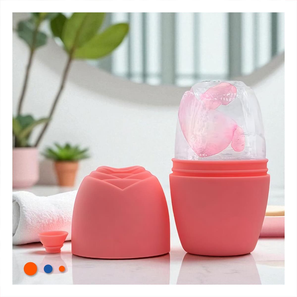 PACK4 EXPOSITOR PARA RODILLO FACIAL CORAL RESISTENTE Y ELEGANTE PARA MANTENER Y+REGALO STICKER - 5