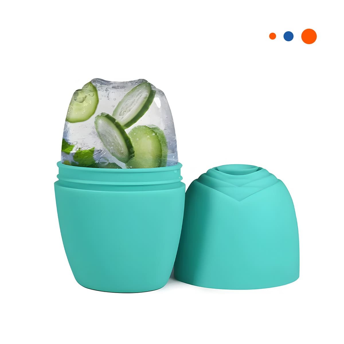 CONTENEDOR PARA RODILLO FACIAL VERDE AGUA RESISTENTE Y ELEGANTE Y+REGALO STICKER - 3