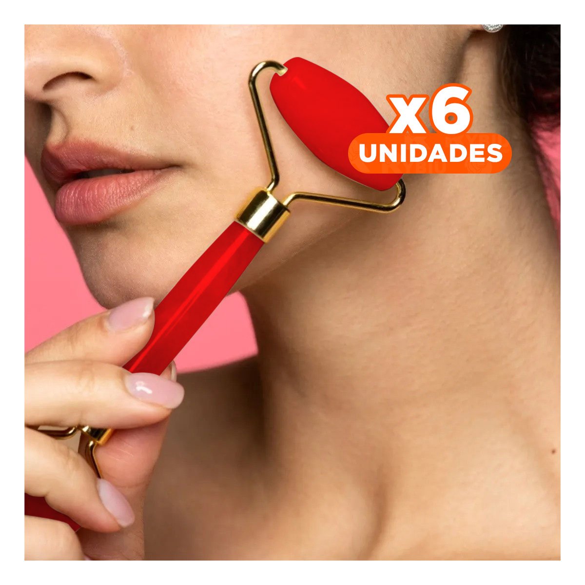 PACK6 REJUVENECEDOR MINI DE PLASTICO ROJO PARA RUTINA FACIAL COMPLETA Y+REGALO STICKER - 1