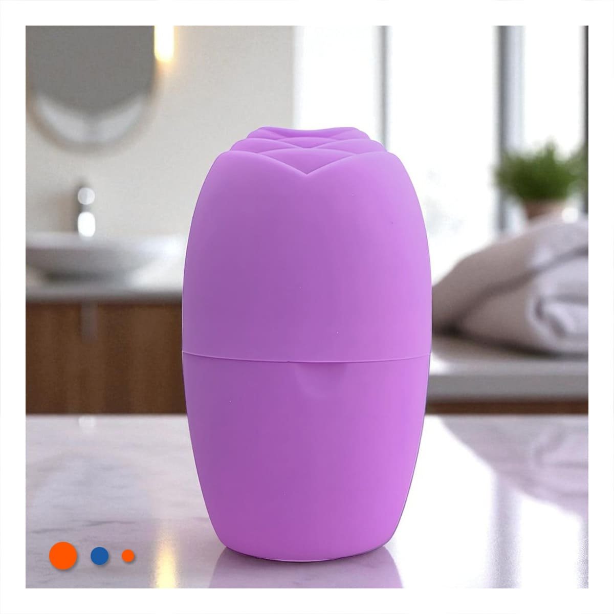 PACK12 PORTA RODILLO FACIAL LILA MODERNO Y FUNCIONAL PARA MANTENER FRIO - 2