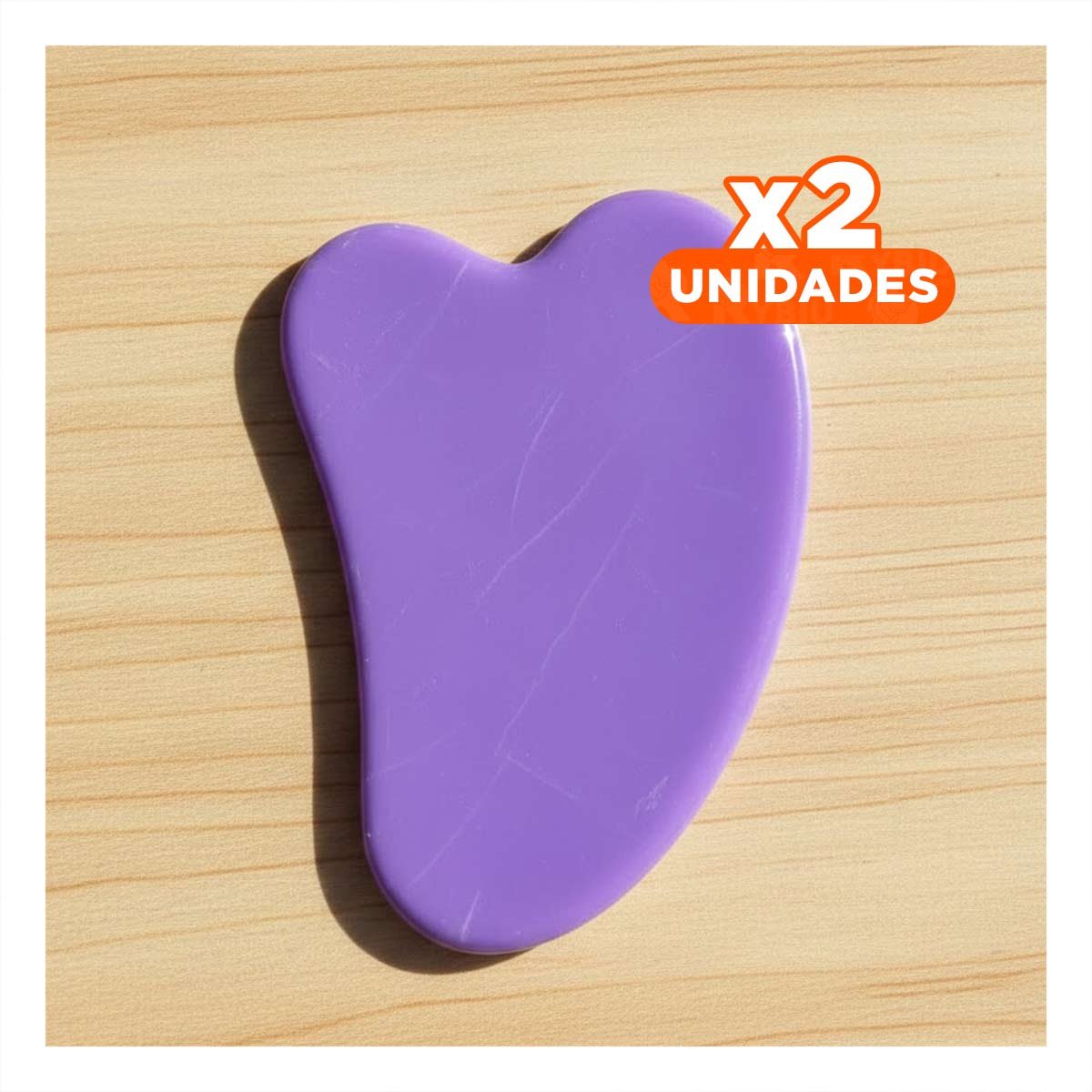 PACK2 ESTIMULADOR FACIAL SET DE 2 MORADO DE PLASTICO PARA CUIDADO DIARIO Y+REGALO STICKER - 1