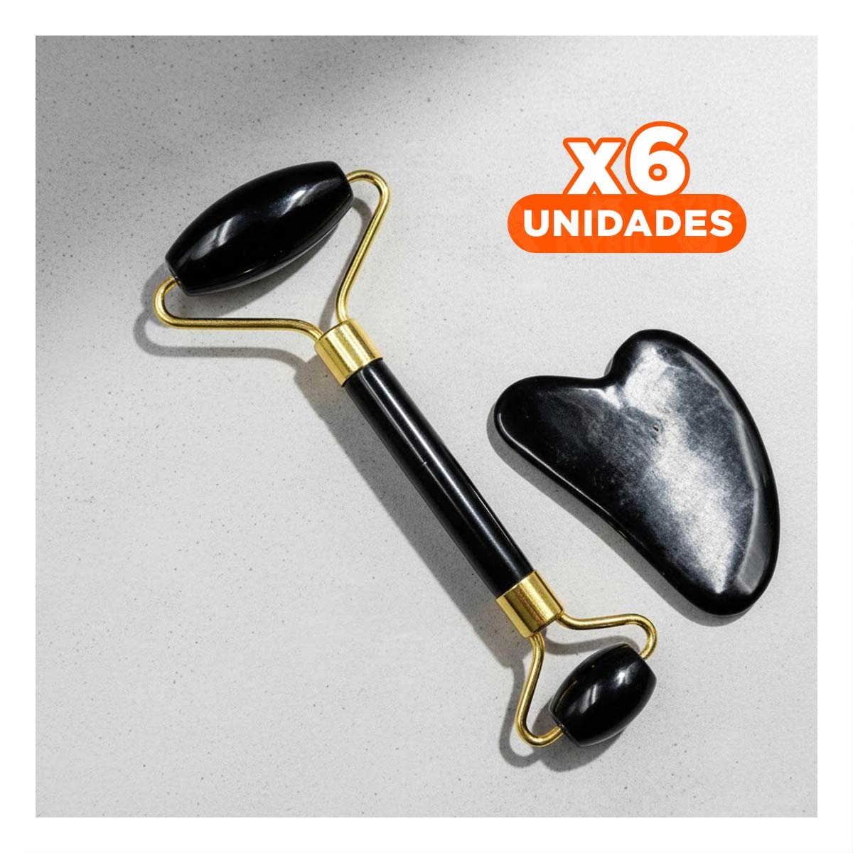 PACK6 REAFIRMADOR FACIAL SET DE 2 NEGRO DE PLASTICO SUAVE Y SEGURO Y+REGALO STICKER - 1
