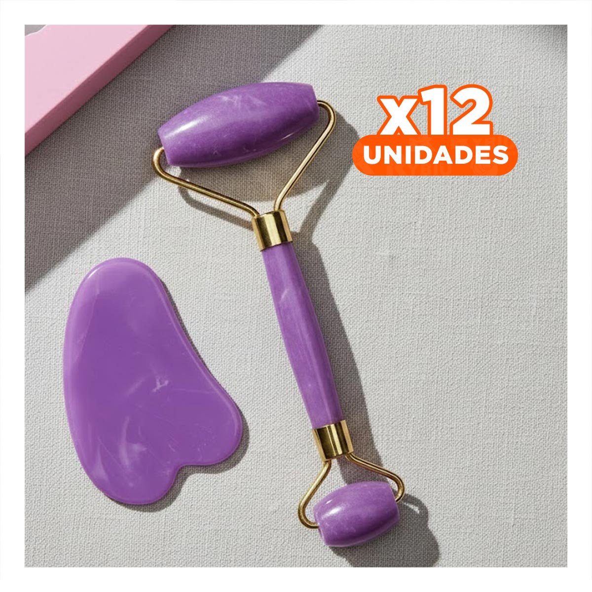 PACK12 REAFIRMADOR FACIAL SET DE 2 MORADO DE PLASTICO FACIL DE USAR Y MANTENER LIMPIO - 1